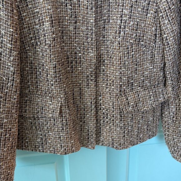 Talbots Gold Flecked Tweed Jacket - Picture 3 of 7